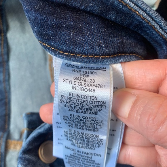 Good American Women's Always Fits Good Legs Skinny Jeans Size 20-26 Indigo 446 - Picture 7 of 11